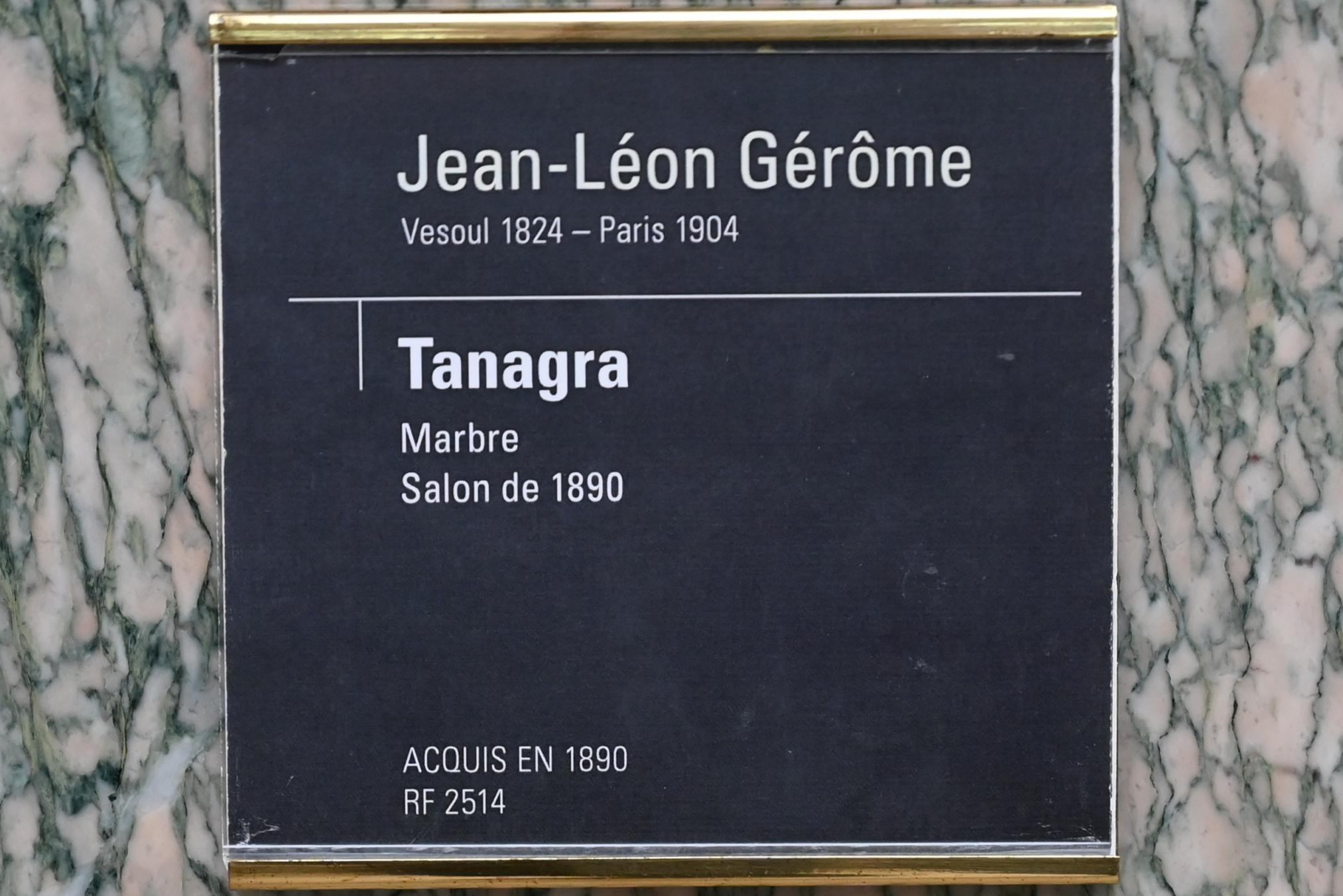 Jean-Léon Gérôme (1849–1902), Tanagra, Paris, Musée d’Orsay, vor 1890, Bild 5/5