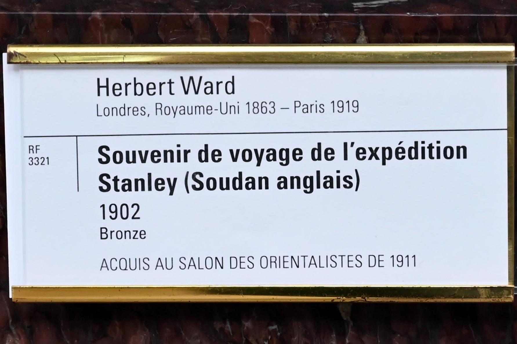 Herbert Ward (1902), Reisesouvenir von der Stanley-Expedition (englischer Sudan), Paris, Musée d’Orsay, 1902, Bild 4/4