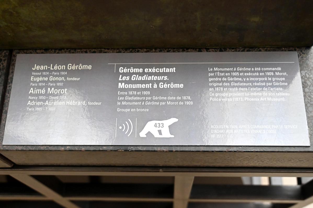 Jean-Léon Gérôme (1849–1902), Die Gladiatoren, Paris, Musée d’Orsay, 1878, Bild 5/5