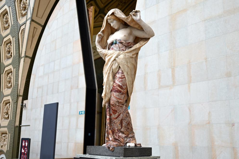 Louis-Ernest Barrias (1870–1899), Die Natur offenbart sich der Wissenschaft, Paris, Musée d’Orsay, 1899, Bild 2/4