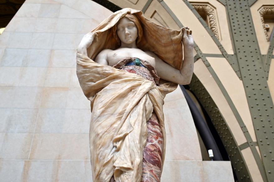 Louis-Ernest Barrias (1870–1899), Die Natur offenbart sich der Wissenschaft, Paris, Musée d’Orsay, 1899, Bild 3/4