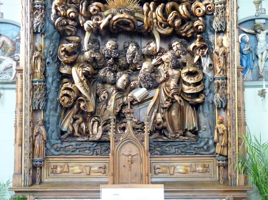 Zwettler Altar, Zwettl, Zisterzienserabtei, Stiftskirche Mariä Himmelfahrt, jetzt Adamov, Kirche St. Barbara, um 1516–1525, Bild 5/10