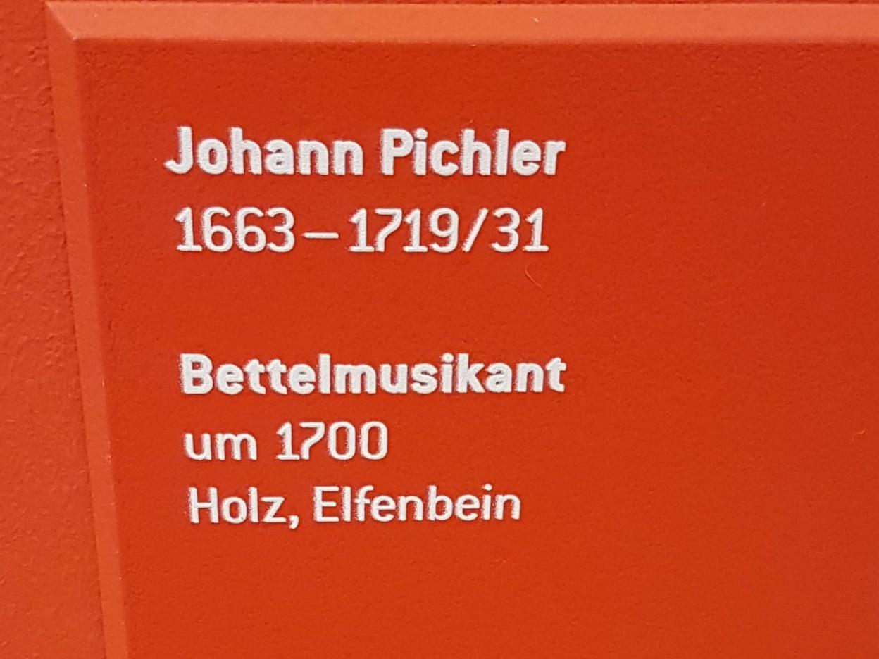 Johann Pichler (1700), Bettelmusikant, Innsbruck, Tiroler Landesmuseum, Ferdinandeum, Saal 2, um 1700, Bild 2/2